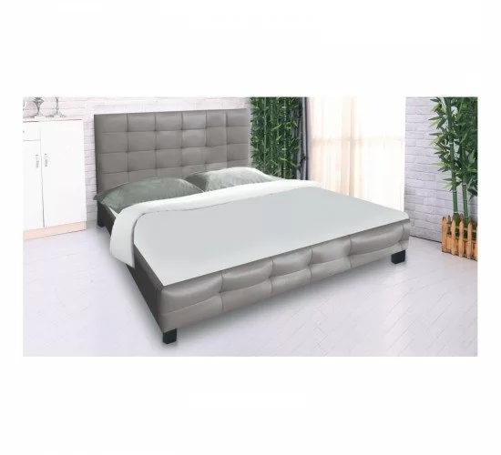 FIDEL Κρεβάτι Διπλό για Στρώμα 160x200cm, PU Απόχρωση Cappuccino  168x215x107cm [-Μπεζ-Tortora-Sand-Cappuccino-] [-PU - PVC - Bonded Leather-] Ε8053,3