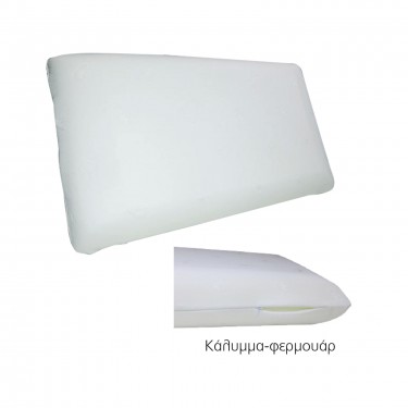 ΜΑΞΙΛΑΡΙ Ύπνου Foam  60x34x12cm [-Άσπρο-] [-Foam - Fibre-] Ε2046