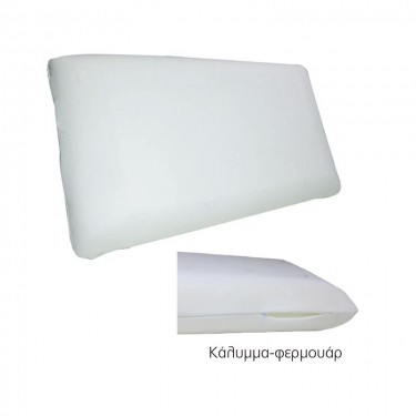 ΜΑΞΙΛΑΡΙ Ύπνου Foam  60x34x12cm [-Άσπρο-] [-Foam - Fibre-] Ε2046