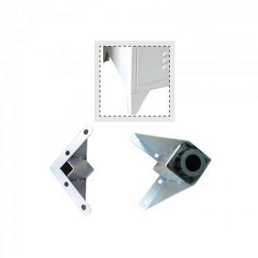 Ποδαράκια - Ρεγουλατόροι Μέταλλο Βαφή Άσπρα  H.10cm [-Άσπρο-] [-Μέταλλο-] Ε600Α