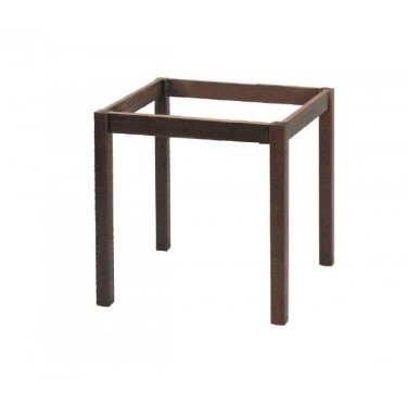 ΚΑΦΕΝΕΙΟΥ Βάση Τραπεζιού Οξιά Λυόμενη για Επιφάνεια 80x80cm, Βαφή Εμποτισμού Καρυδί  69x69x73cm [-Καρυδί-] [-Ξύλο-] Ρ407,Ε2