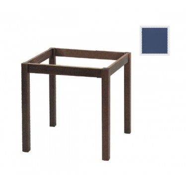 ΚΑΦΕΝΕΙΟΥ Βάση Τραπεζιού Οξιά Λυόμενη για Επιφάνεια 80x80cm, Βαφή Εμποτισμού Ανιλίνη Μπλε  69x69x73cm [-Μπλε-] [-Ξύλο-] Ρ407,Ε3