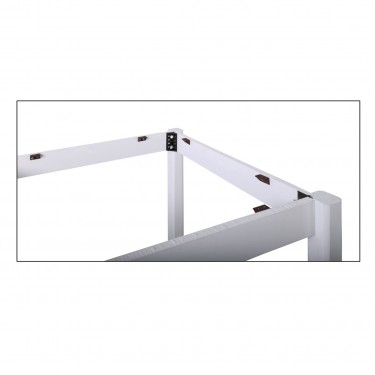 ΚΑΦΕΝΕΙΟΥ Βάση Τραπεζιού Οξιά, Λυόμενη για Επιφάνεια 70x70cm, Βαφή Εμποτισμού Λάκα Άσπρο  59x59x73cm [-Άσπρο-] [-Ξύλο-] Ρ405,Ε8