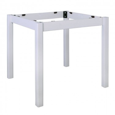 ΚΑΦΕΝΕΙΟΥ Βάση Τραπεζιού Οξιά, Λυόμενη για Επιφάνεια 70x70cm, Βαφή Εμποτισμού Λάκα Άσπρο  59x59x73cm [-Άσπρο-] [-Ξύλο-] Ρ405,Ε8