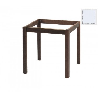 ΚΑΦΕΝΕΙΟΥ Βάση Τραπεζιού Οξιά Λυόμενη για Επιφάνεια 80x80cm, Βαφή Εμποτισμού Λάκα Άσπρο  69x69x73cm [-Άσπρο-] [-Ξύλο-] Ρ407,Ε8