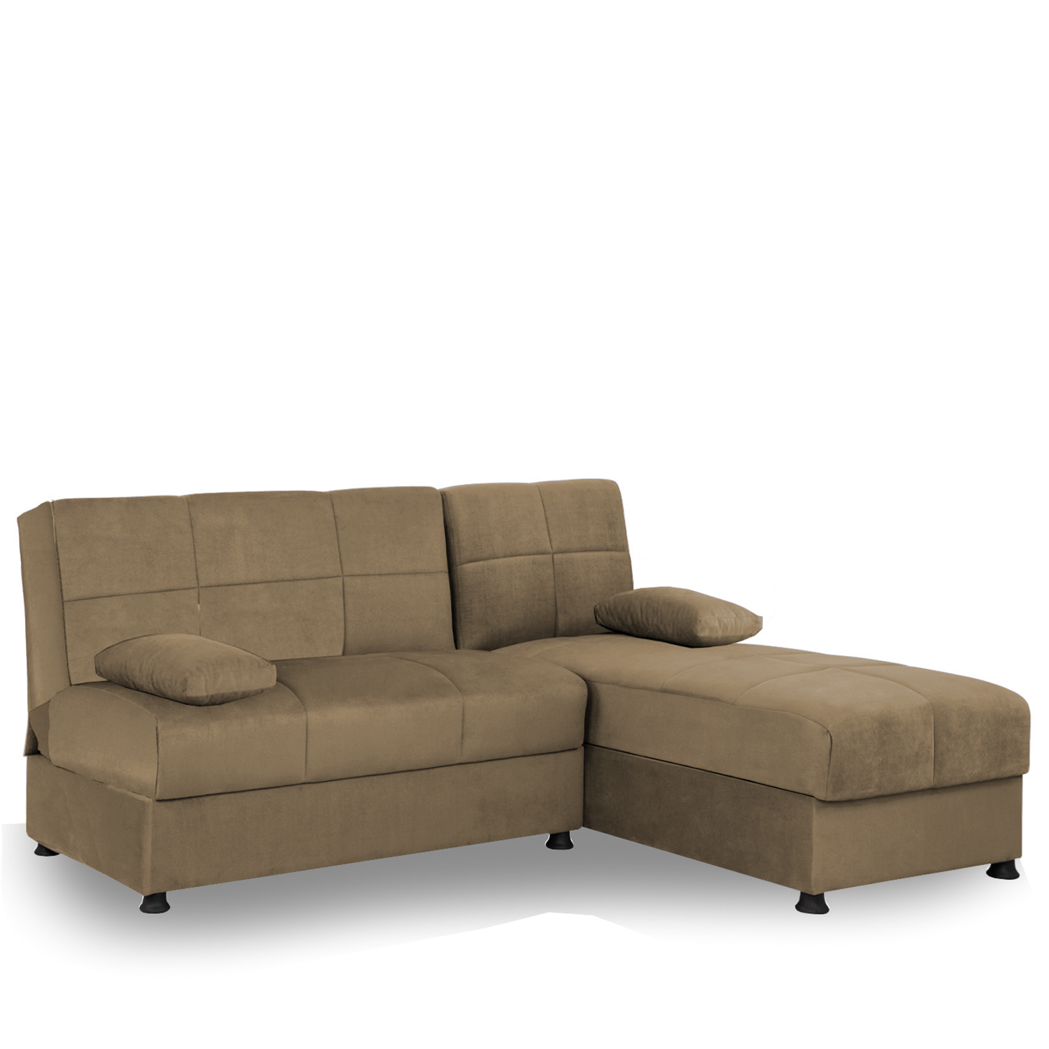 Καναπές Κρεβάτι Γωνιακός ArteLibre NILES Αναστρέψιμος Μπεζ 190x147x84cm