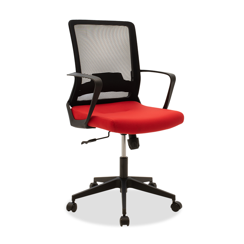 Καρέκλα γραφείου εργασίας Cage mesh μαύρο-κόκκινο Υλικό: MESH - FABRIC - METAL 069-000058
