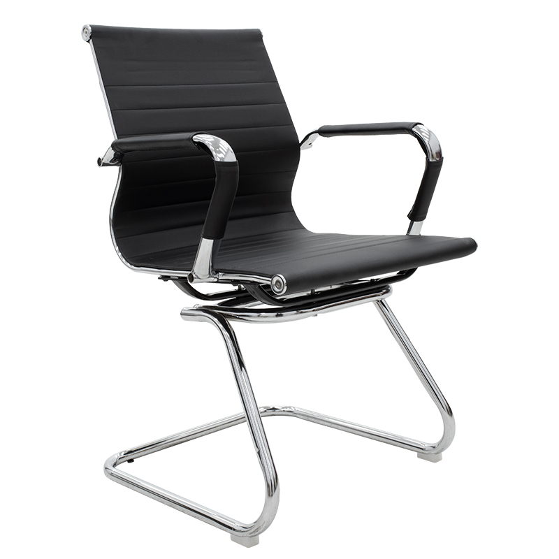 Καρέκλα γραφείου επισκέπτη Valter PU μαύρο Υλικό: METAL. PU 128-000011